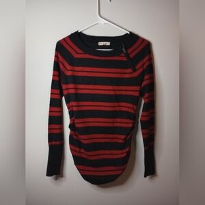 It's our time striped sweater size large